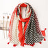 Small Fresh Cotton and Hemp Scarf Bohemian Printed Scarf